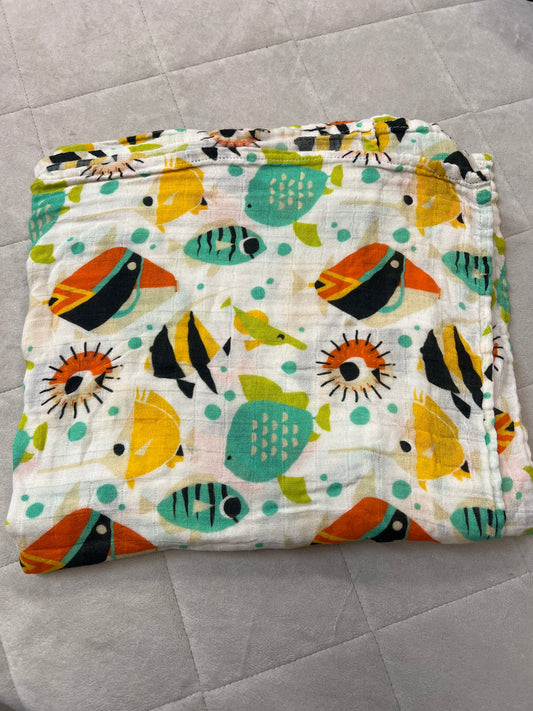The Keiki Dept Swaddle, Reef Fish