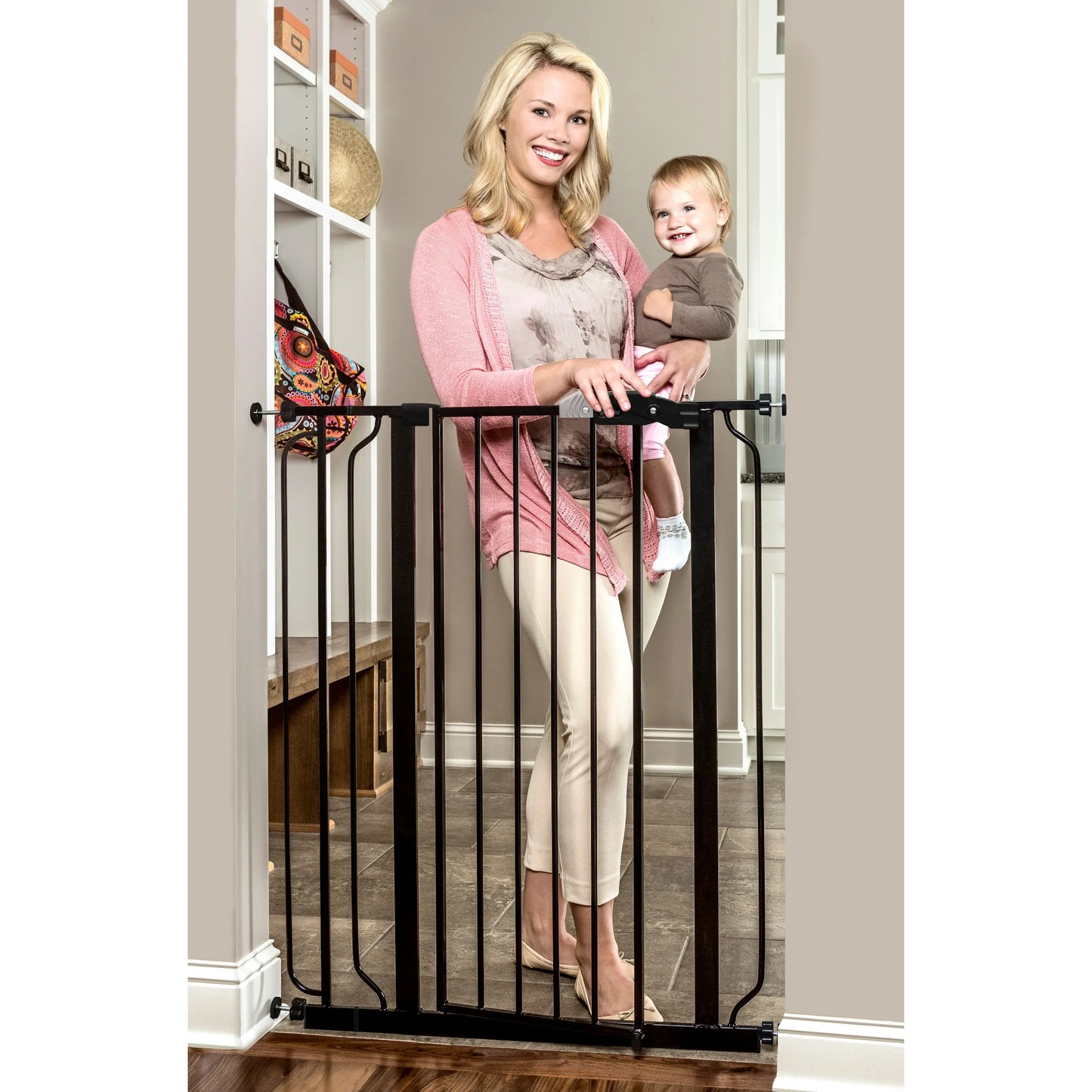 New Regalo Easy Step® Extra Tall Gate, Black