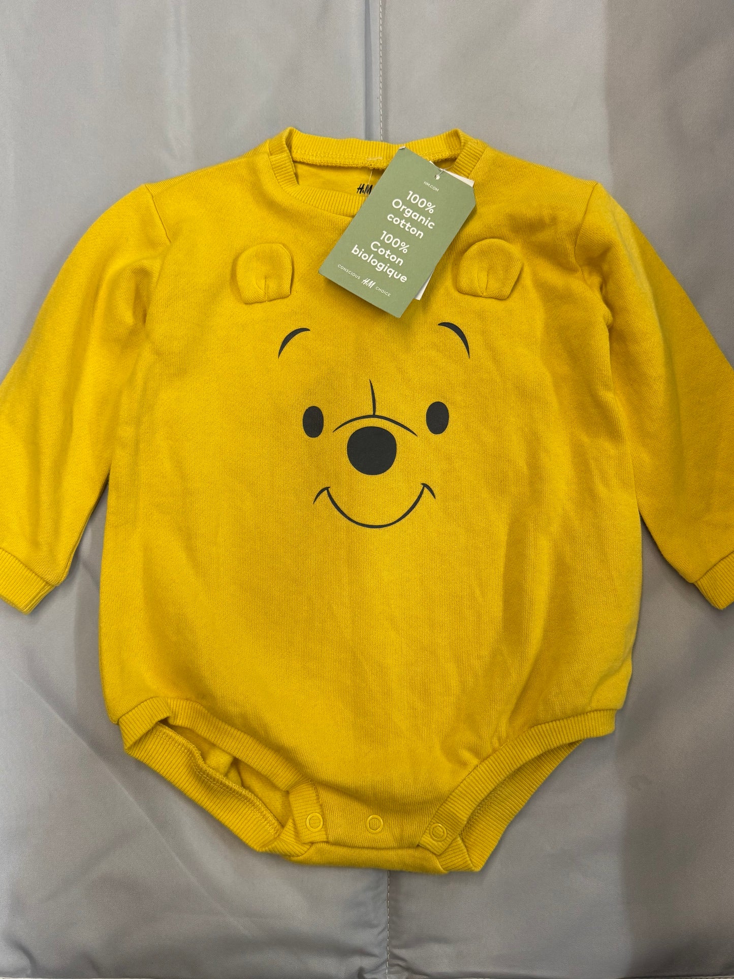 New Pooh Long Sleeve Bodysuit, 9m