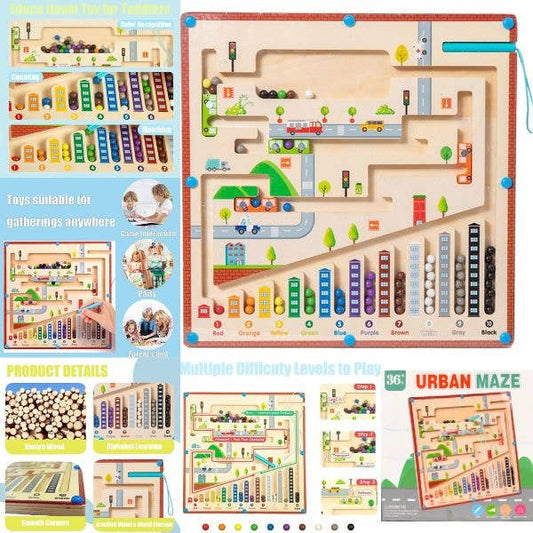 The Urban Maze - Magnetic Wooden Maze