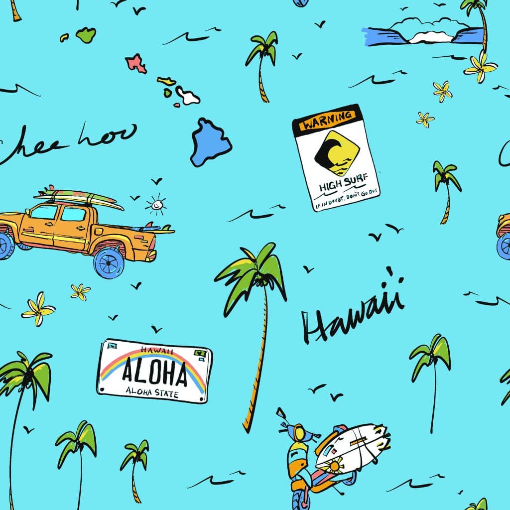 We Go Holoholo Burp Cloth