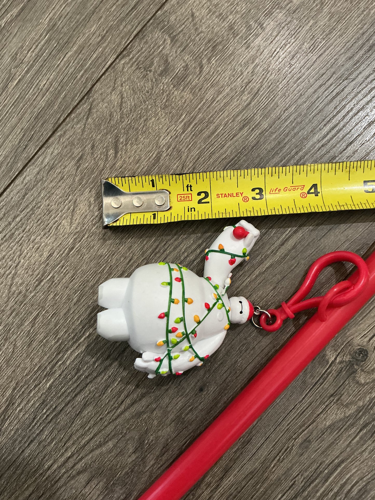 Disneyland 2025 Holiday Baymax Straw Clip Disney Big Hero 6 Christmas Lights