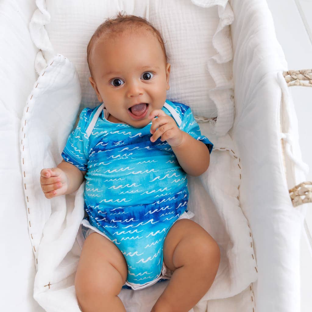 Nalu Baby Bamboo Onesie: 0-6M