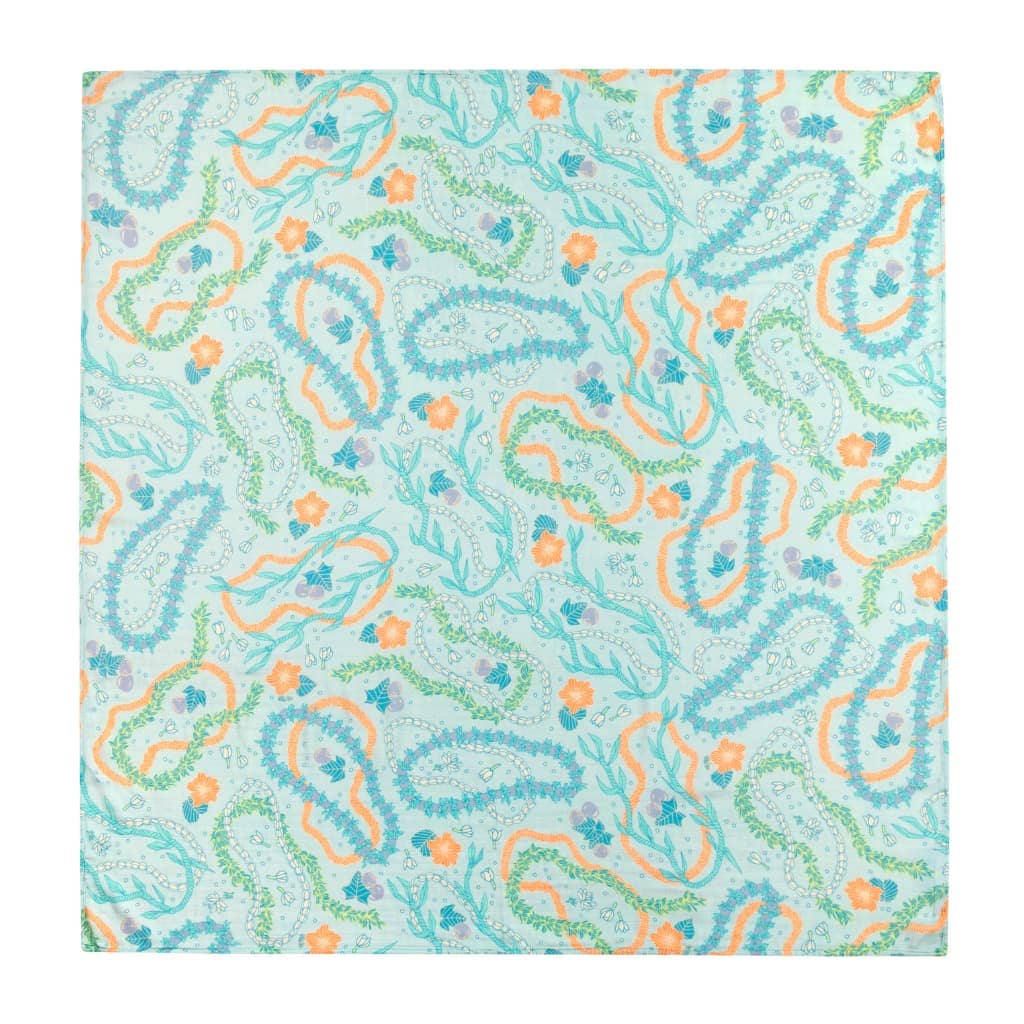 Lei Stand Muslin Baby Swaddle Blanket