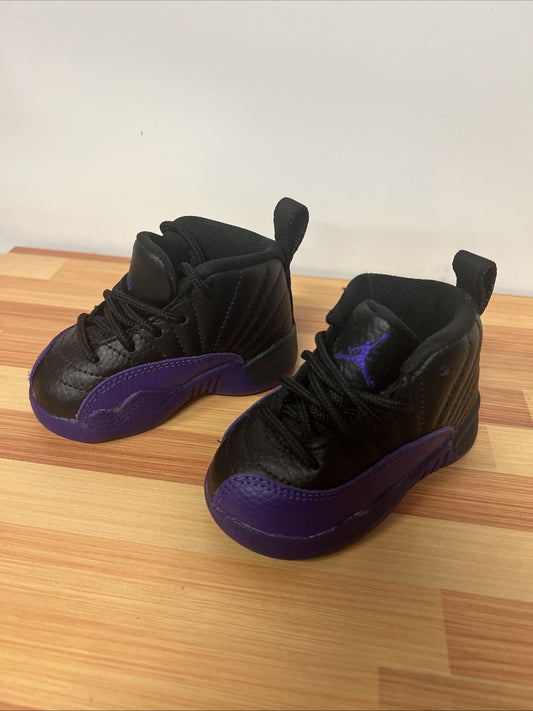 Nike Air JORDAN 12 Retro Field Purple Black 850000-057 Shoes Toddler Size 4C