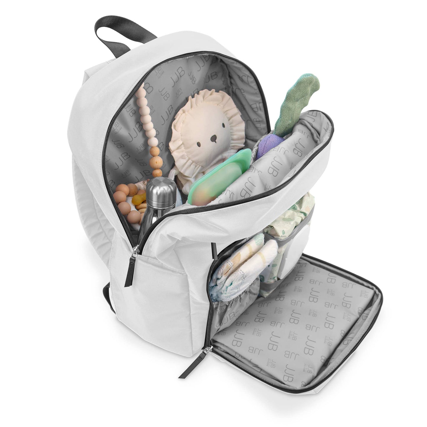 Deluxe Backpack Diaper Bag - Grey