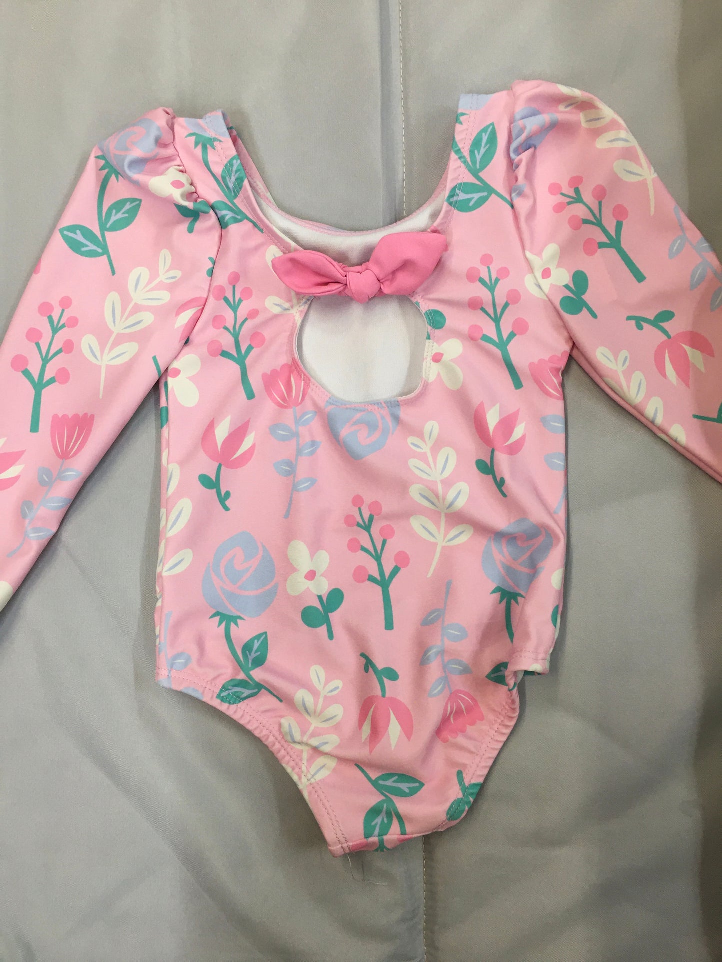 Disney Princess Pink Long Sleeve Swim Suit, 18months