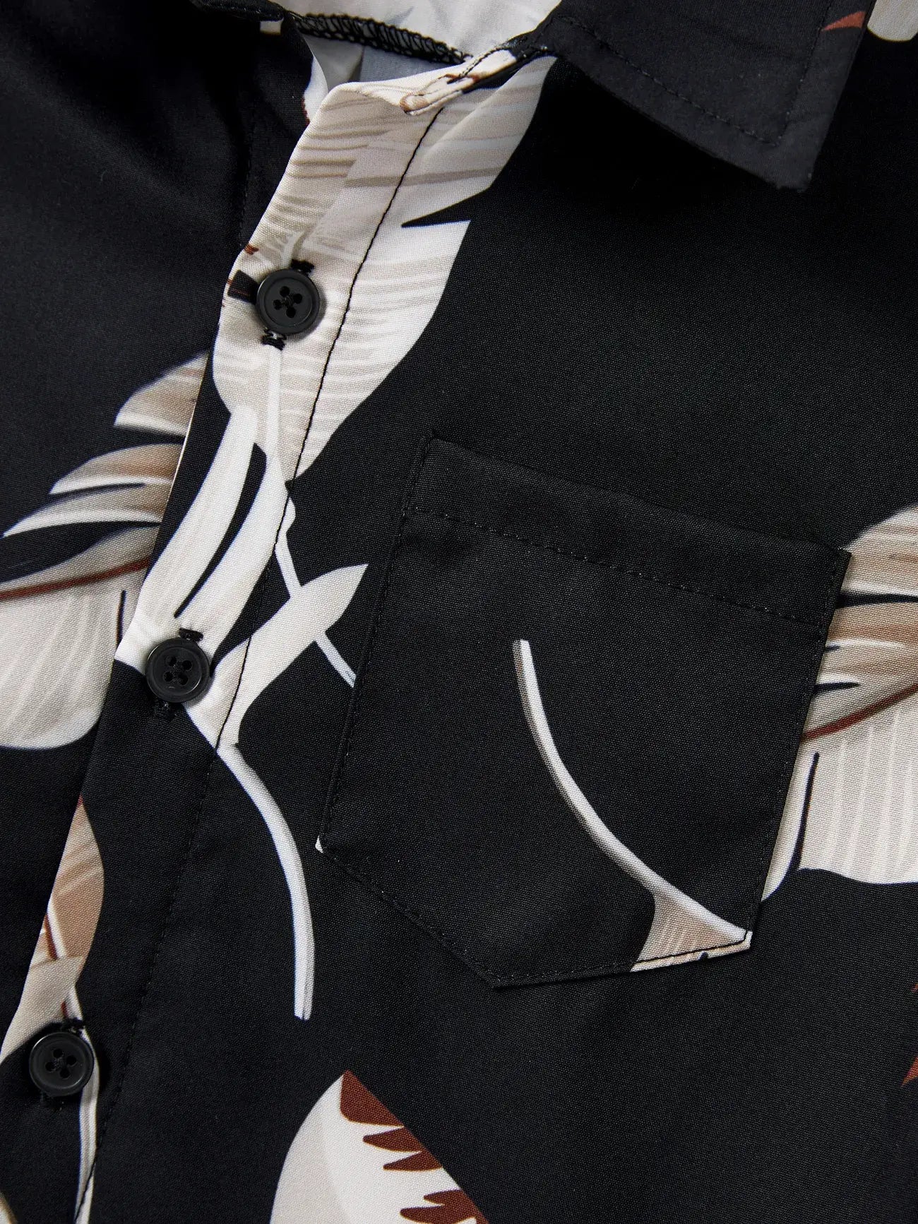 Banana Leaf Shirt: Black 2 Years