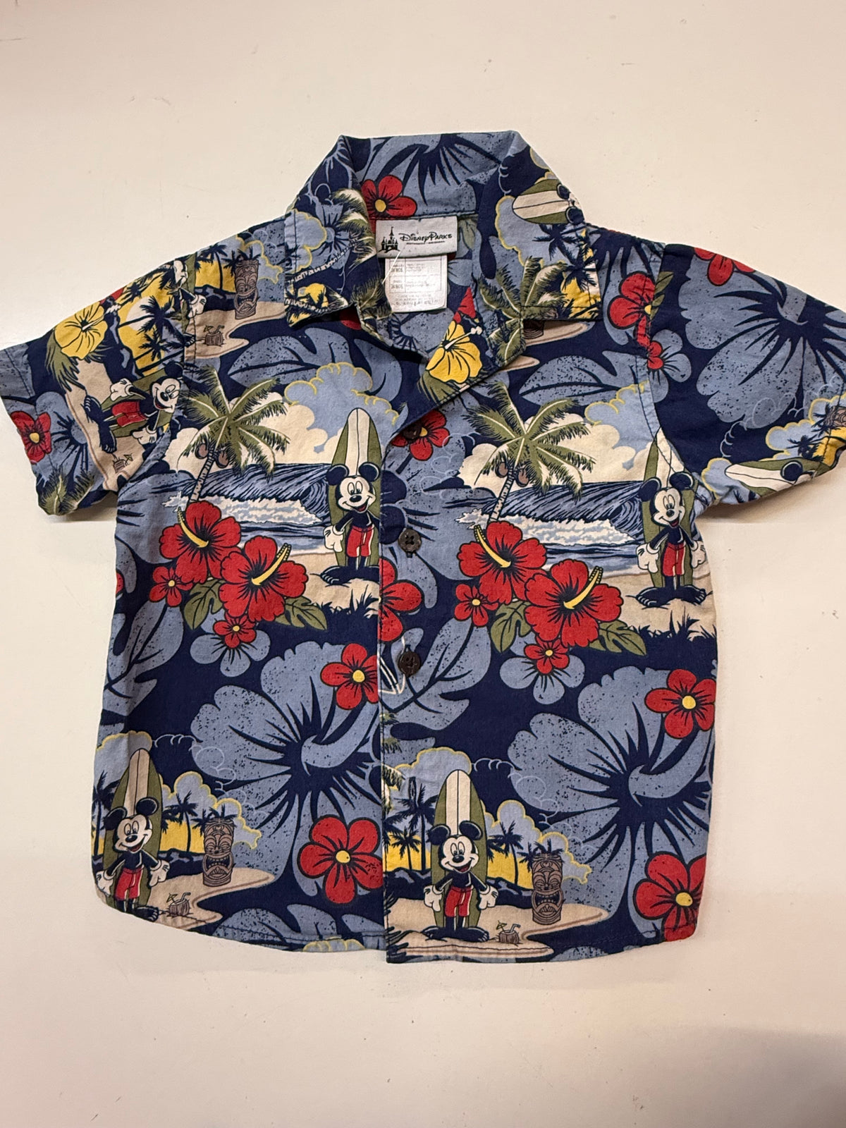 Mickey Mouse Aloha Shirt, 24m