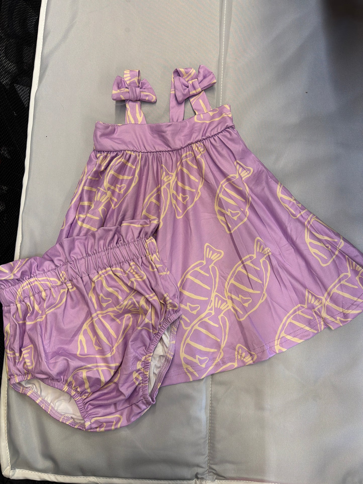 Purple Manini Dress w/ Diaper Cover
