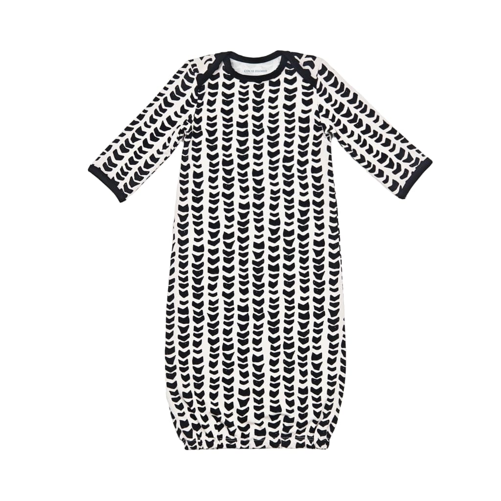 Shell-ish Bamboo Layette Gown: 3-6M
