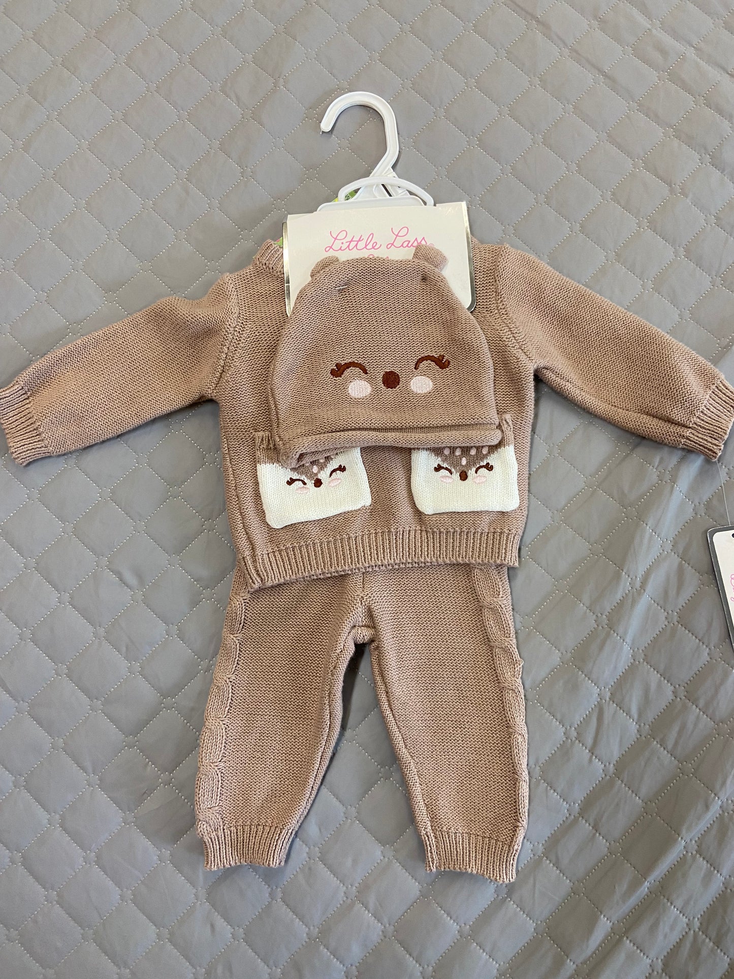 New Little Lass 2 Piece Set, 0-3m