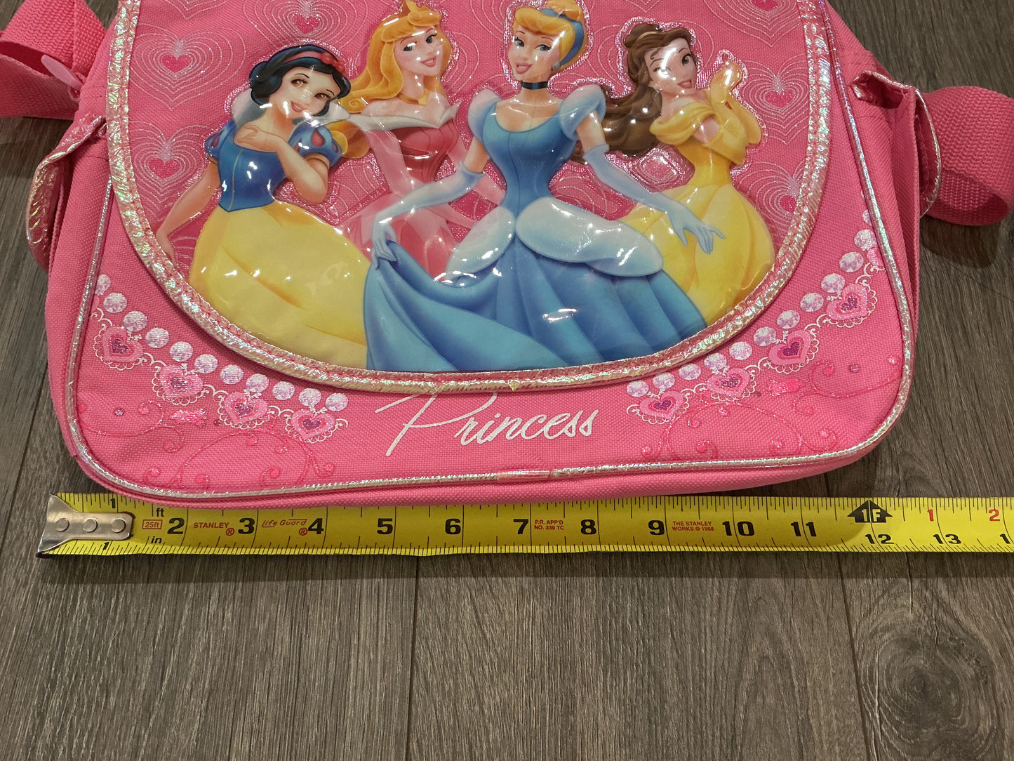 Disney Girl's Princess Pink Messenger Bag purple, vintage crossbody shoulder