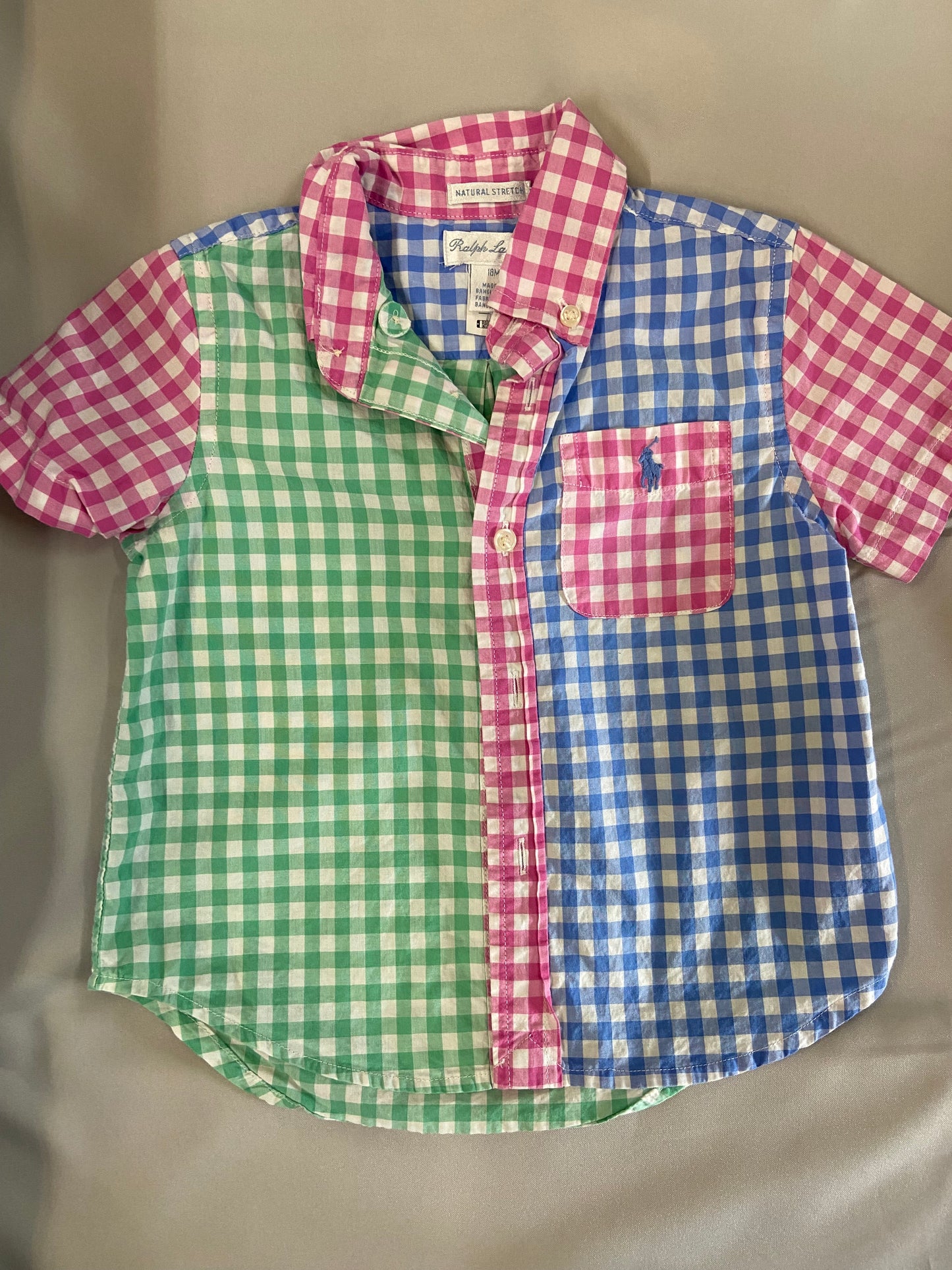 Ralph Lauren Colorful Collared Shirt, 18m