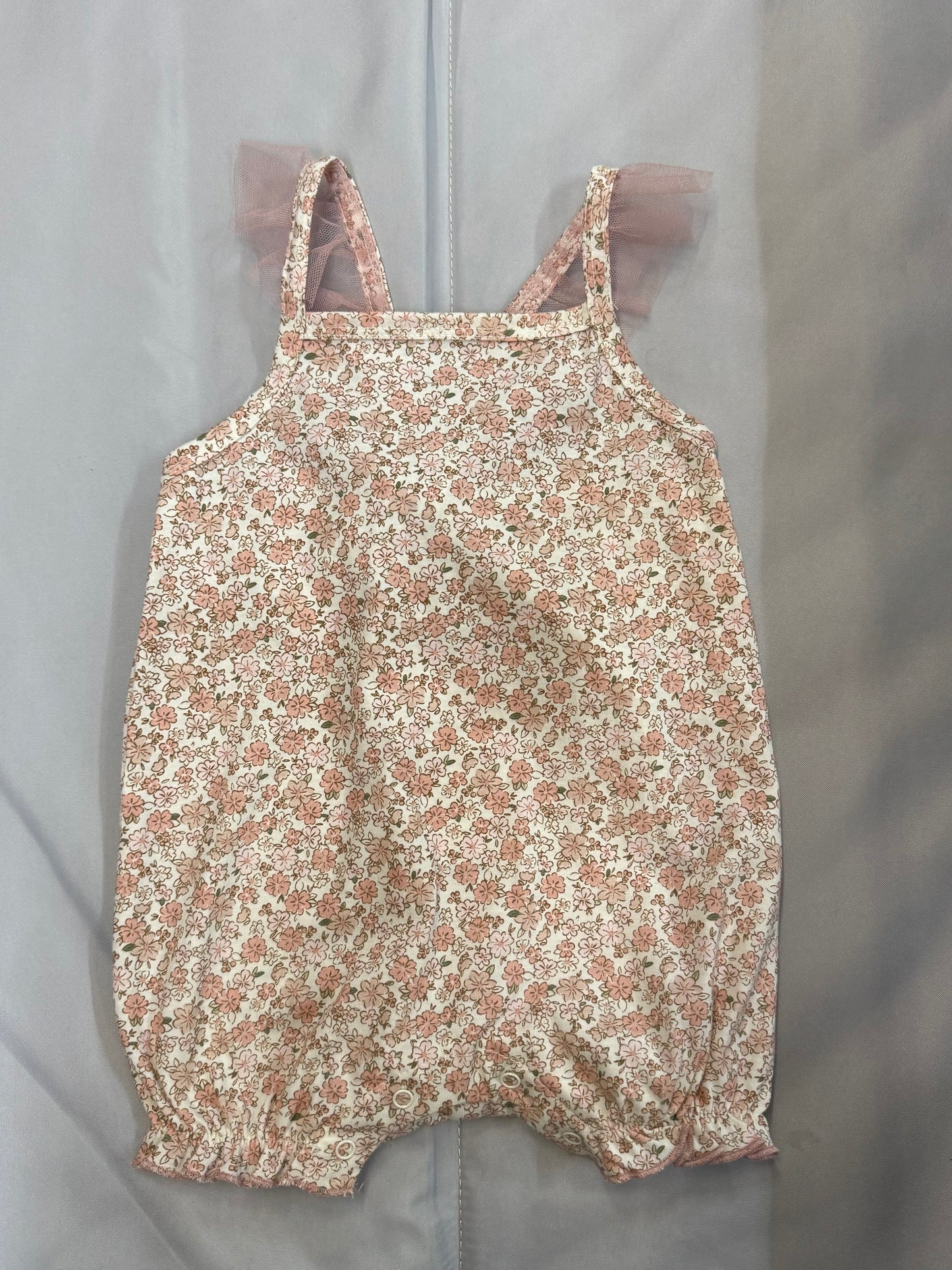 Floral Bubble Romper, 6-9m