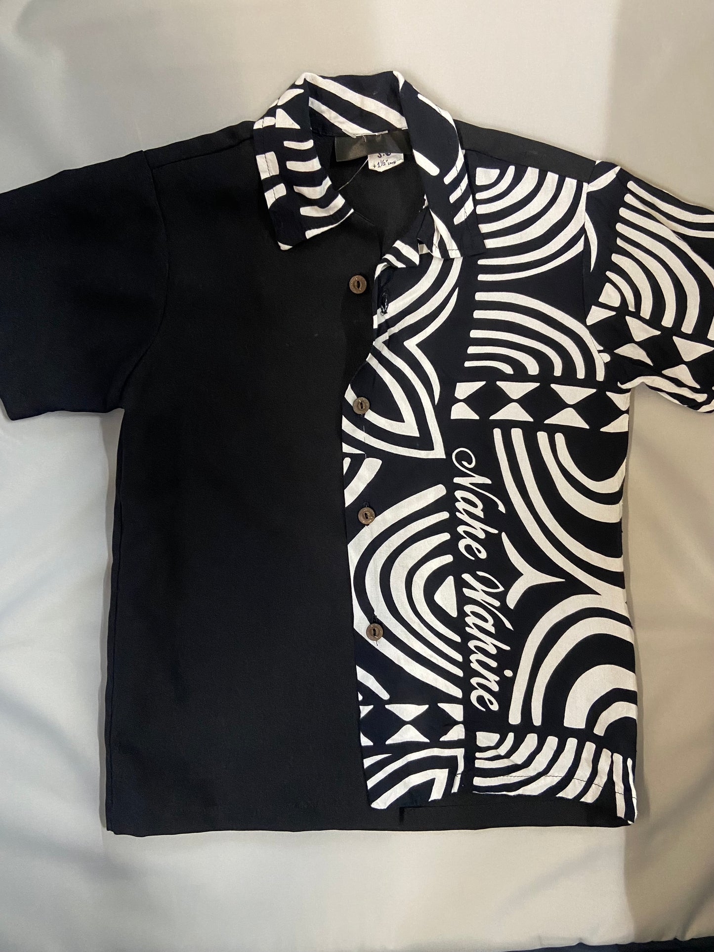 Black and White Collar Shirt, 6