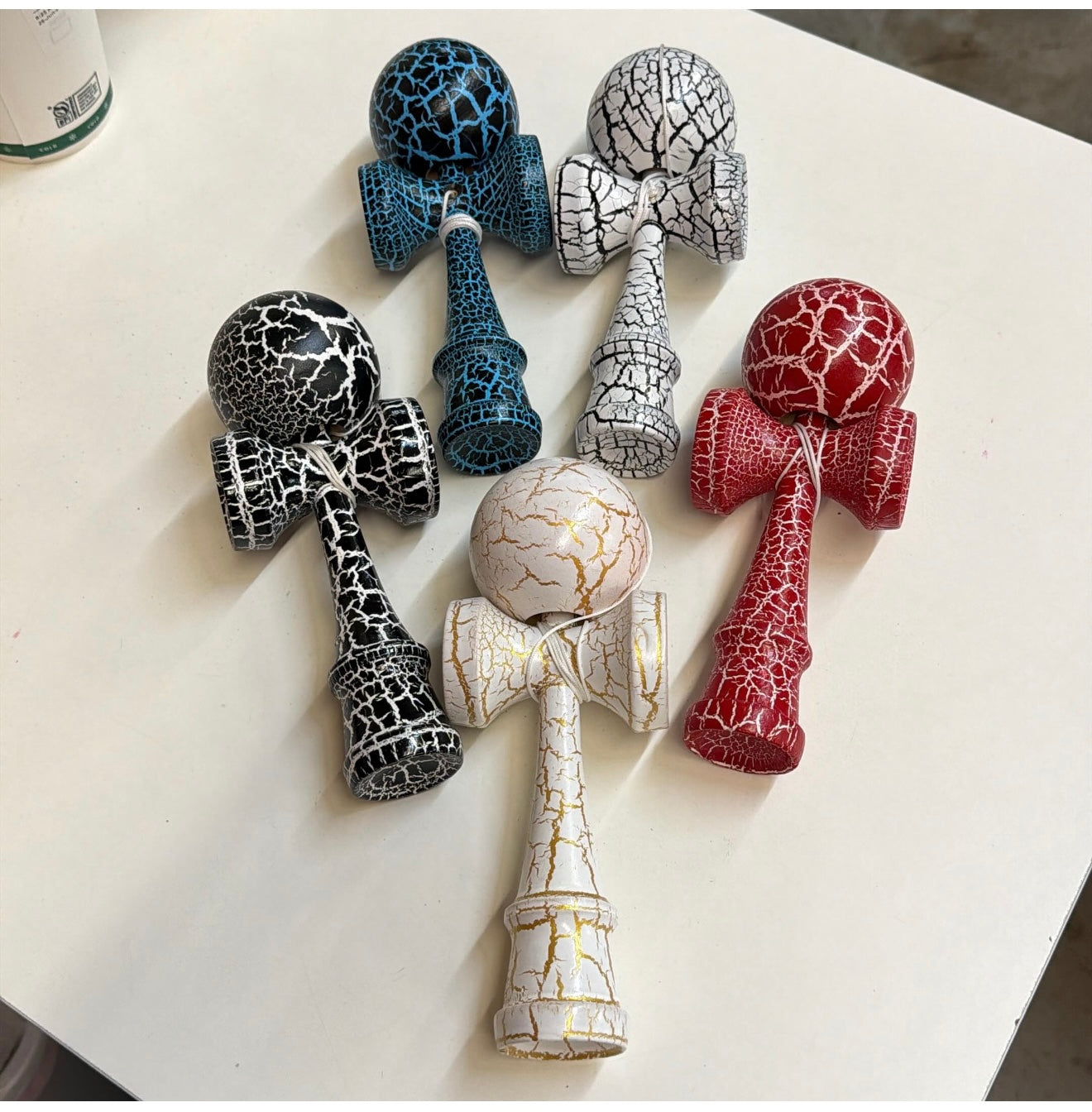Kendama Toy, Crackle Design