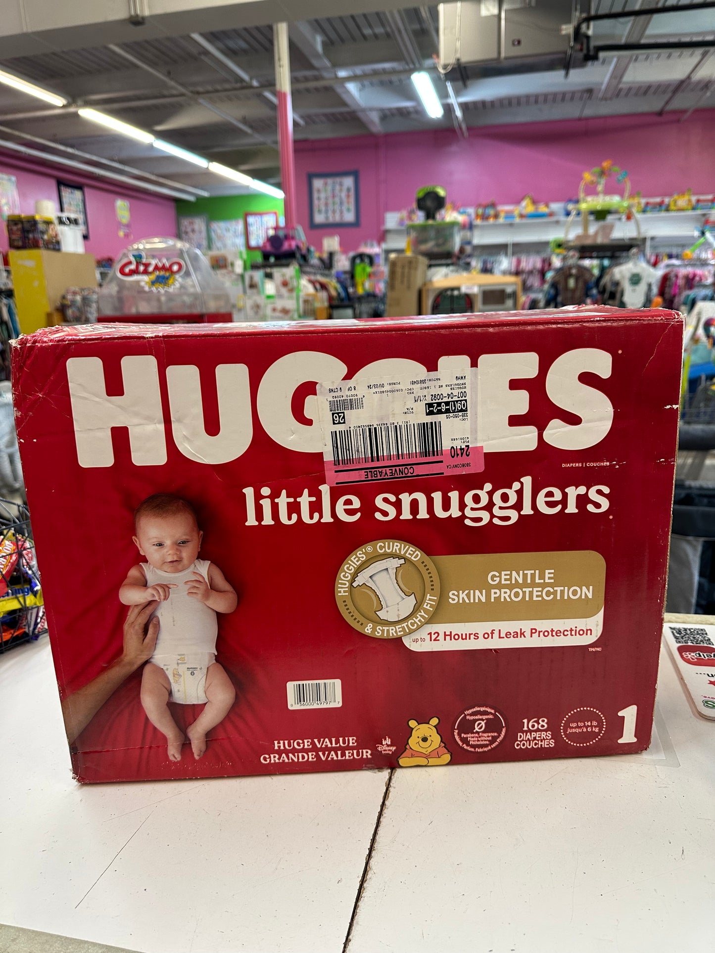 New Huggies Diapers, Size 1