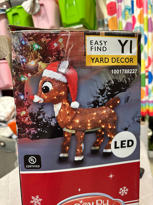 Rudolph Pre-Lit Yard Art