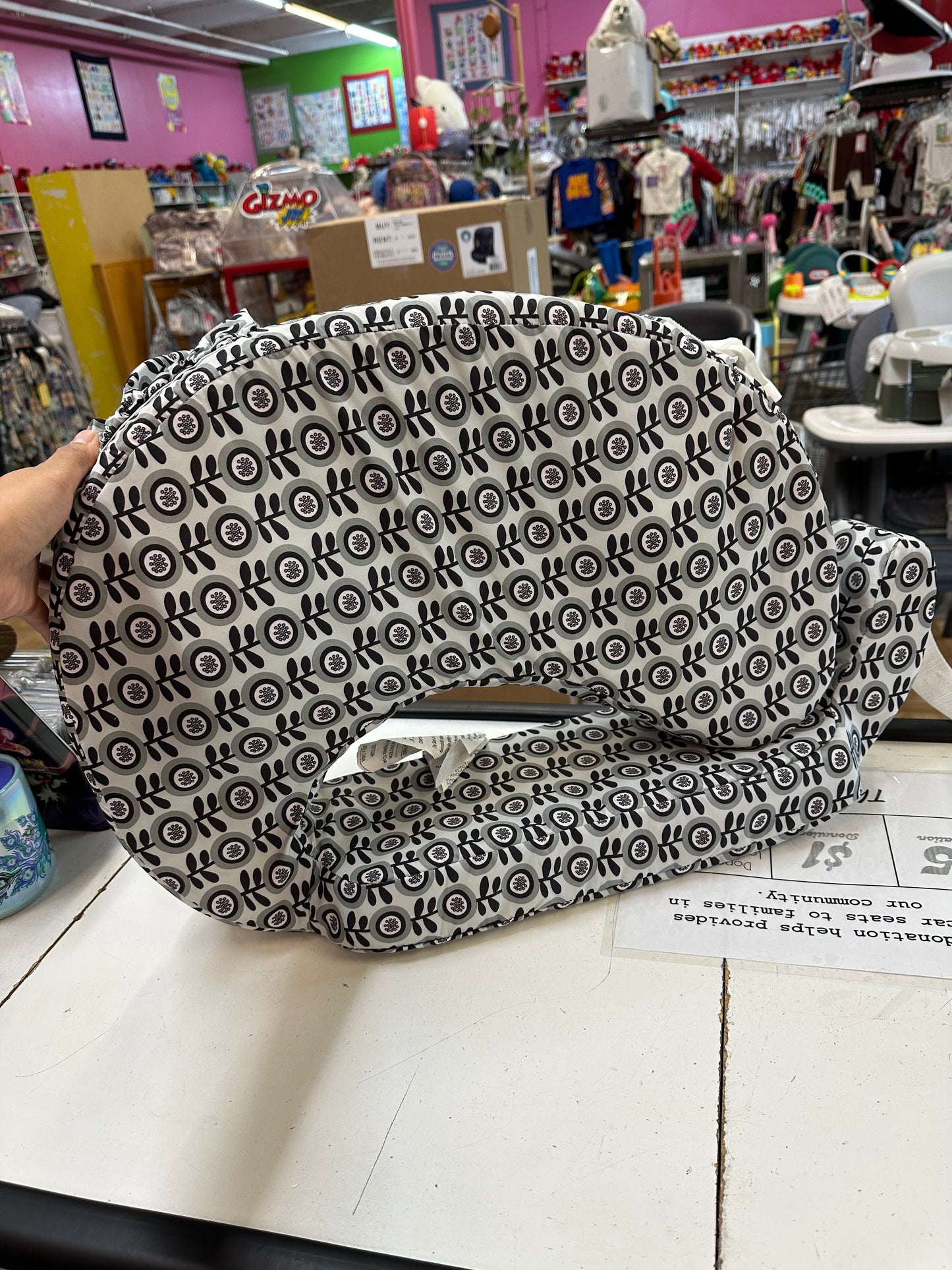 My Brest Friend Nursing Pillow, Midnight Poppy