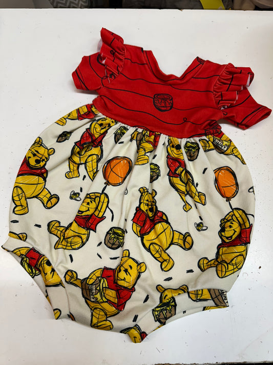 The Yellow Pterodactyl Pooh Romper, Size 6-9M