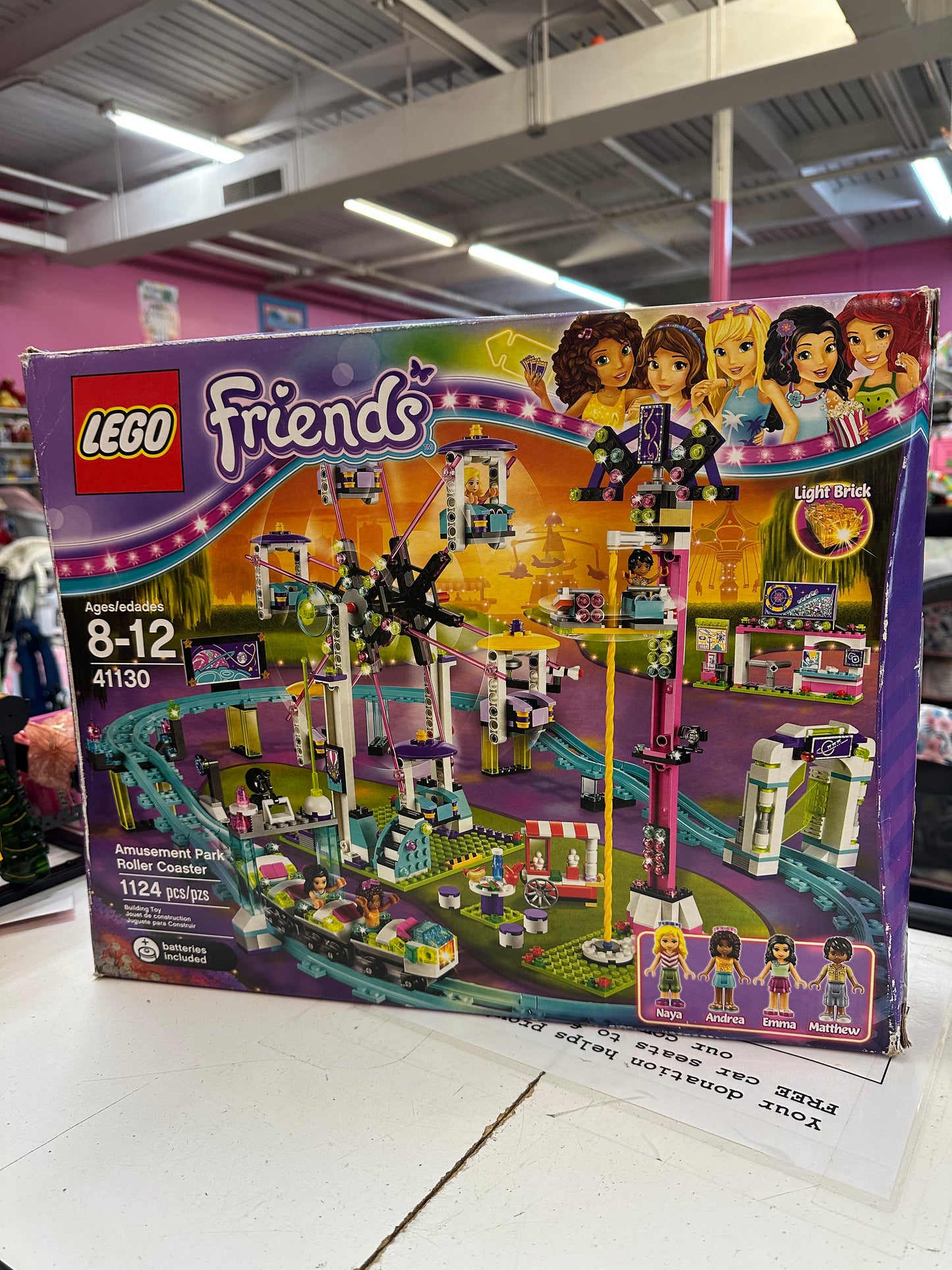 New Lego Friends Amusement Park Roller Coaster