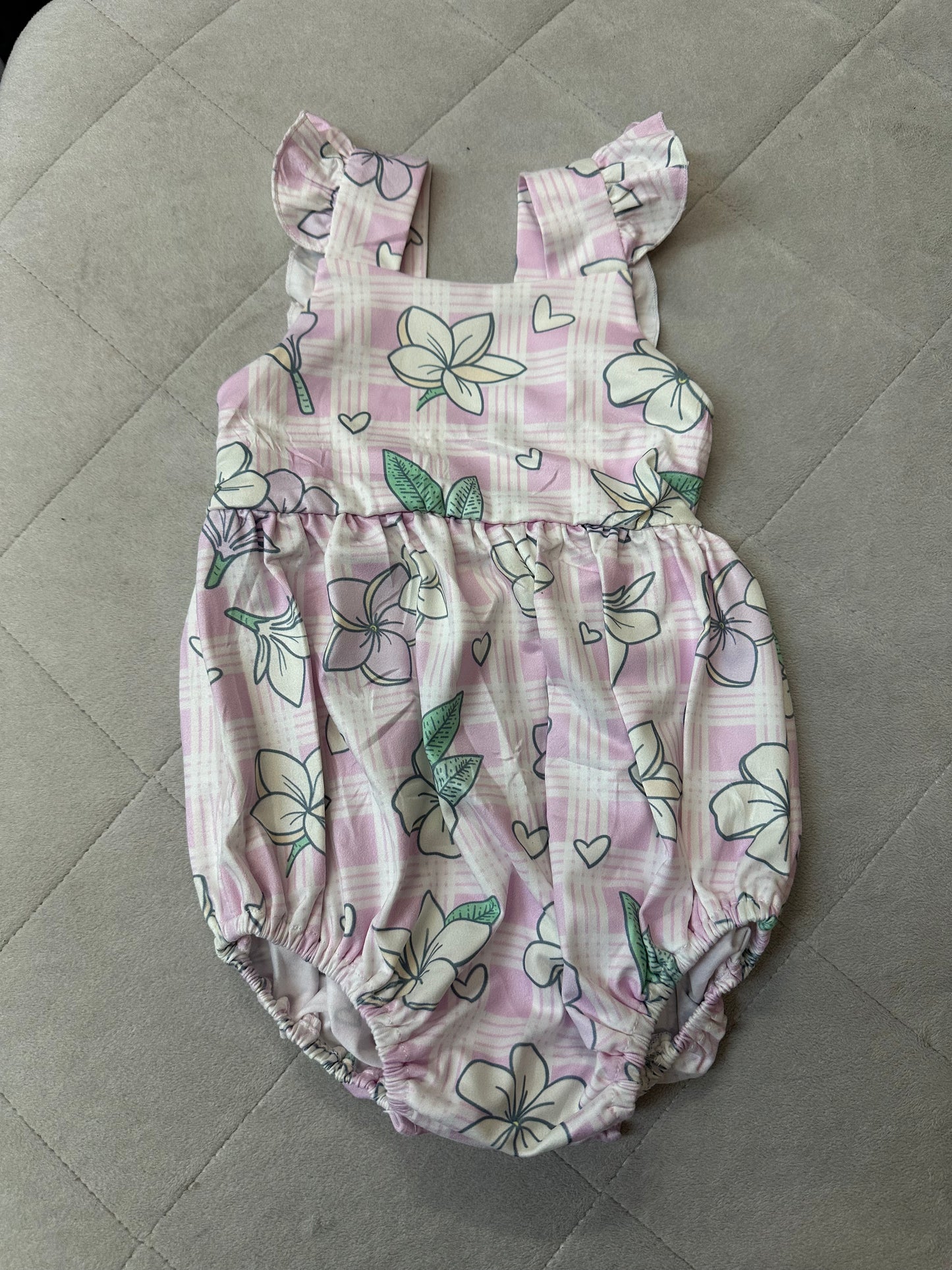 New Bubble Romper, Plumeria Palaka
