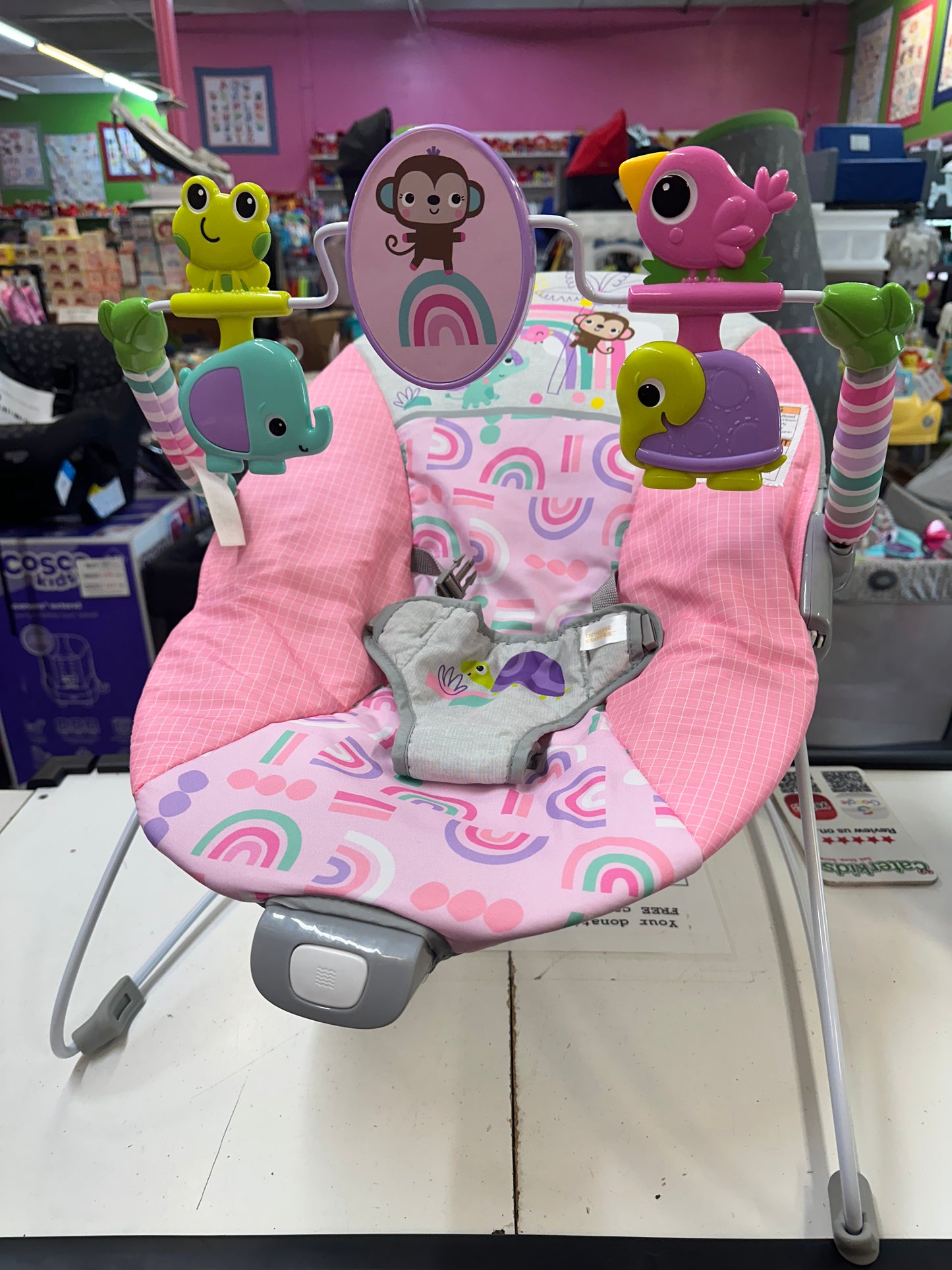 Bright Starts Bouncer, Pink