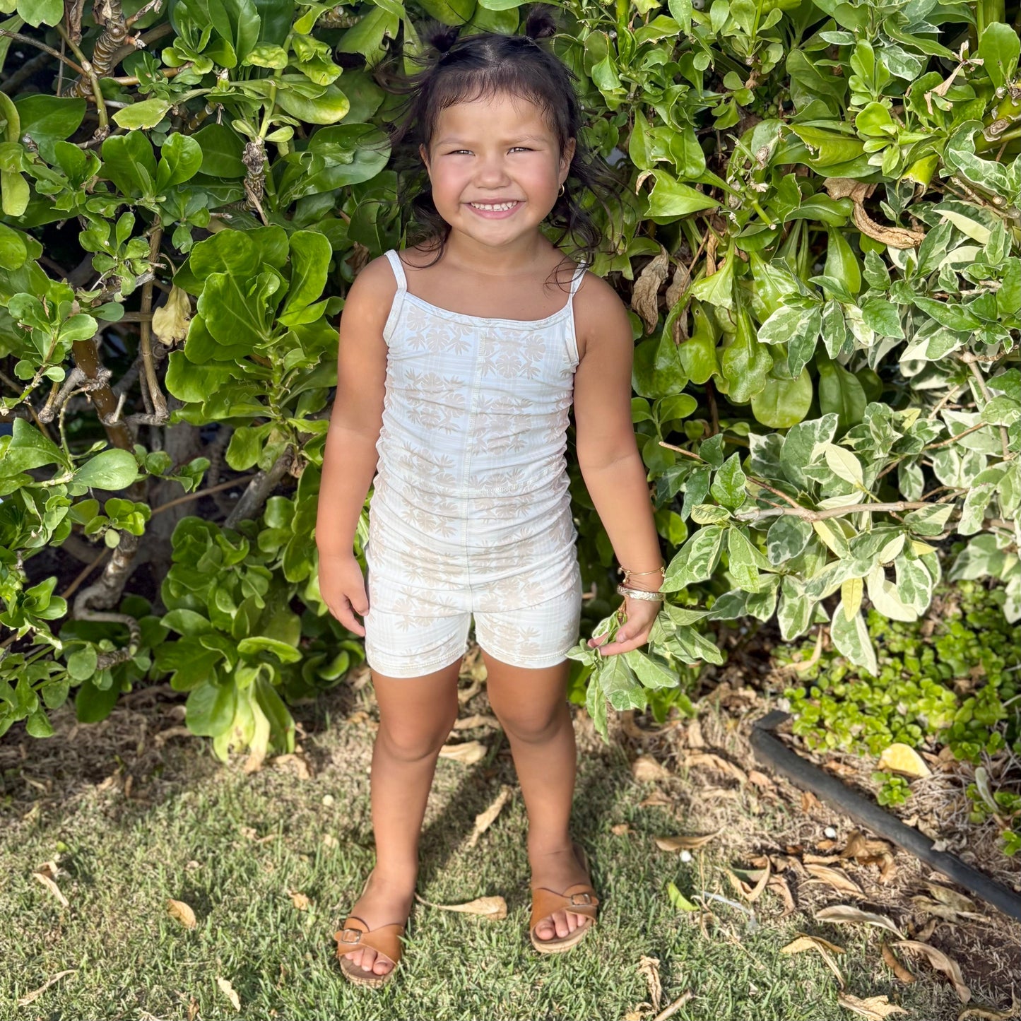 Tropical Cream Palaka Sierra Jumpsuit