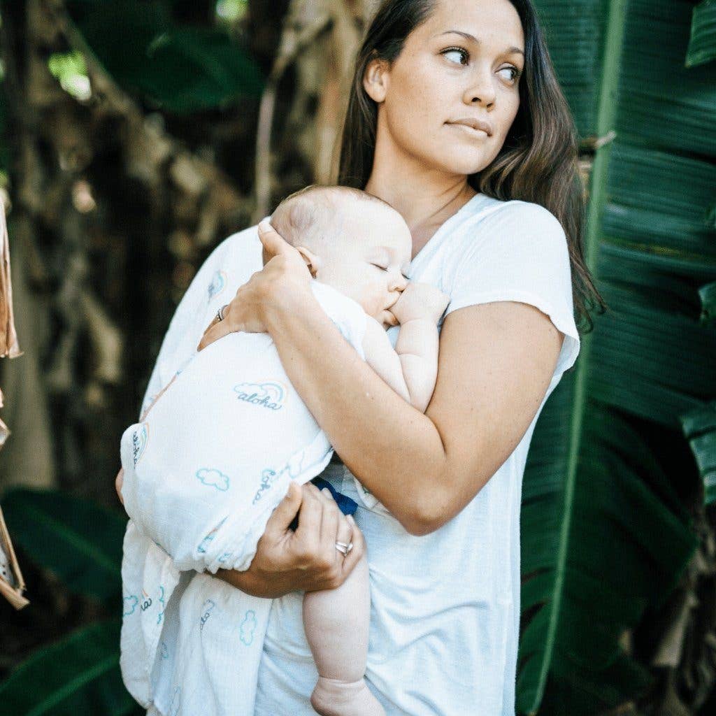 Pot O' Aloha Muslin Baby Swaddle Blanket