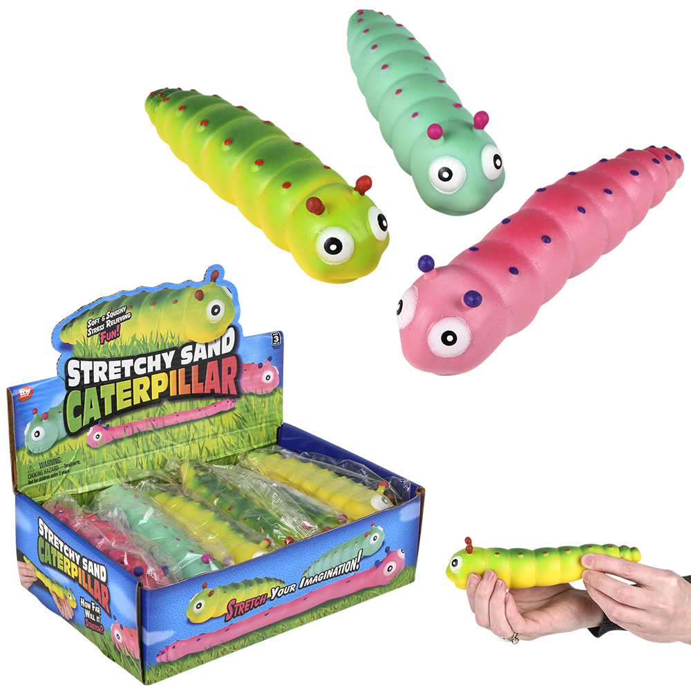 6" STRETCHY SAND CATERPILLAR