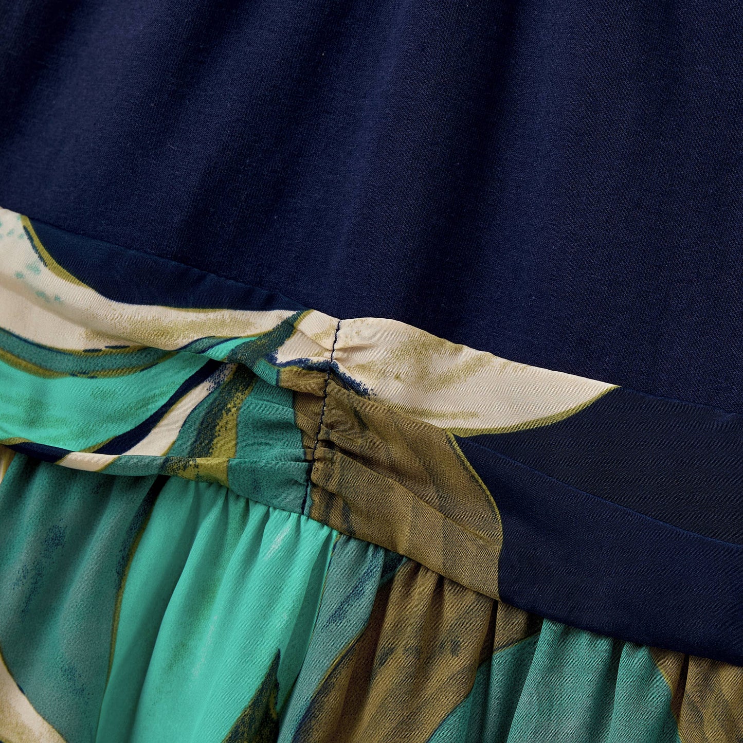 Leaf Dress: Blue: 3-4 Years