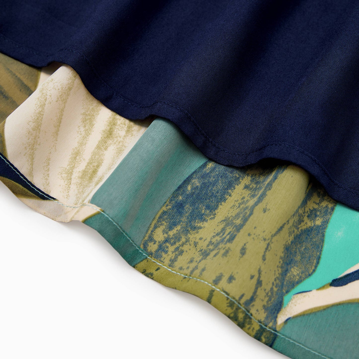 Leaf Dress: Blue: 4-5 Years