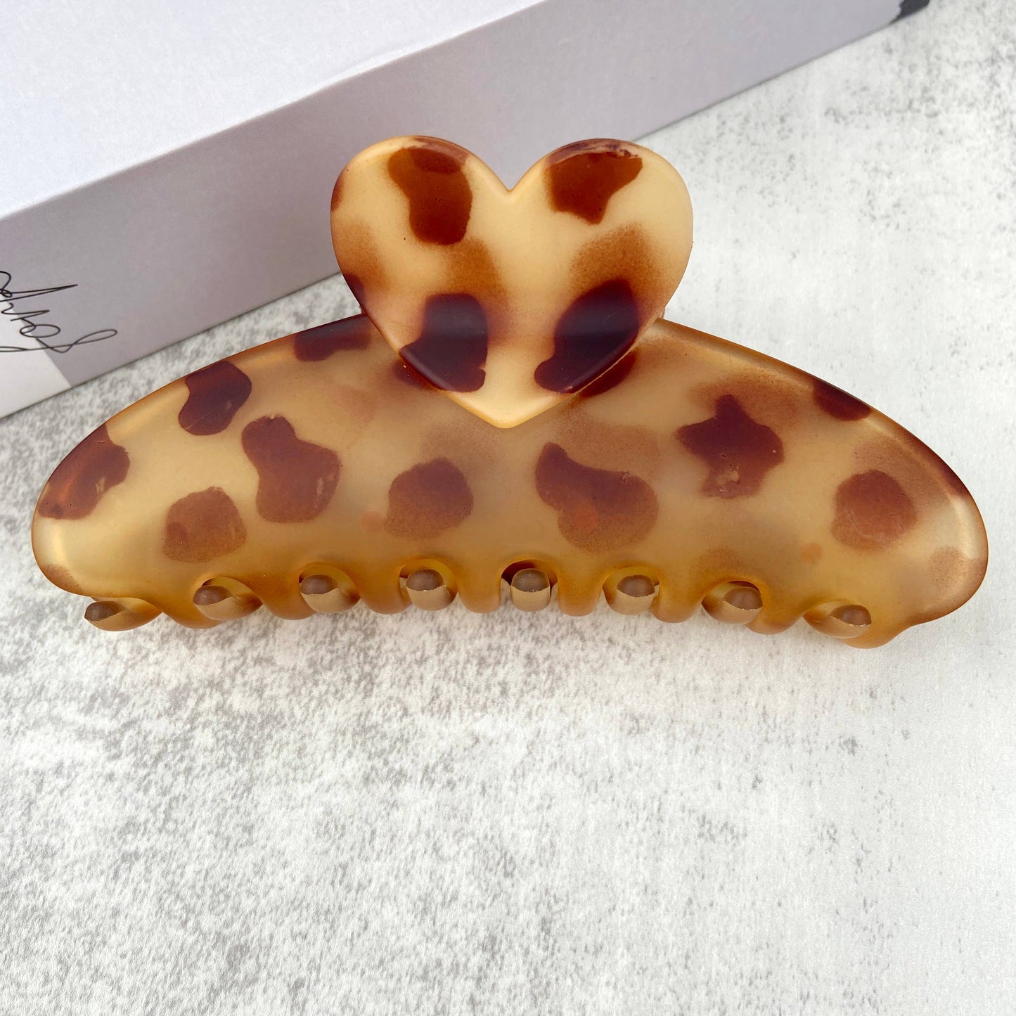 Leopard Claw clip: Large 5"