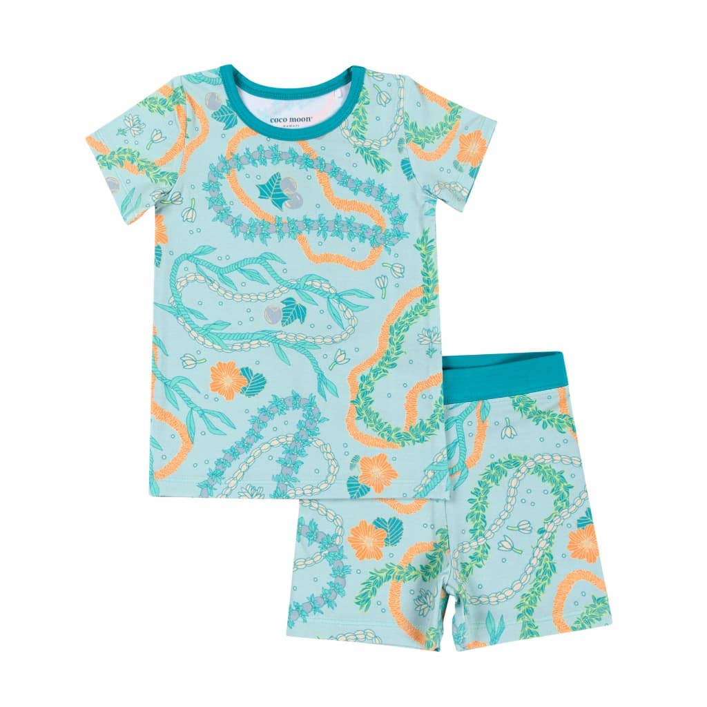 Lei Stand Short Bamboo Pajamas: 2T