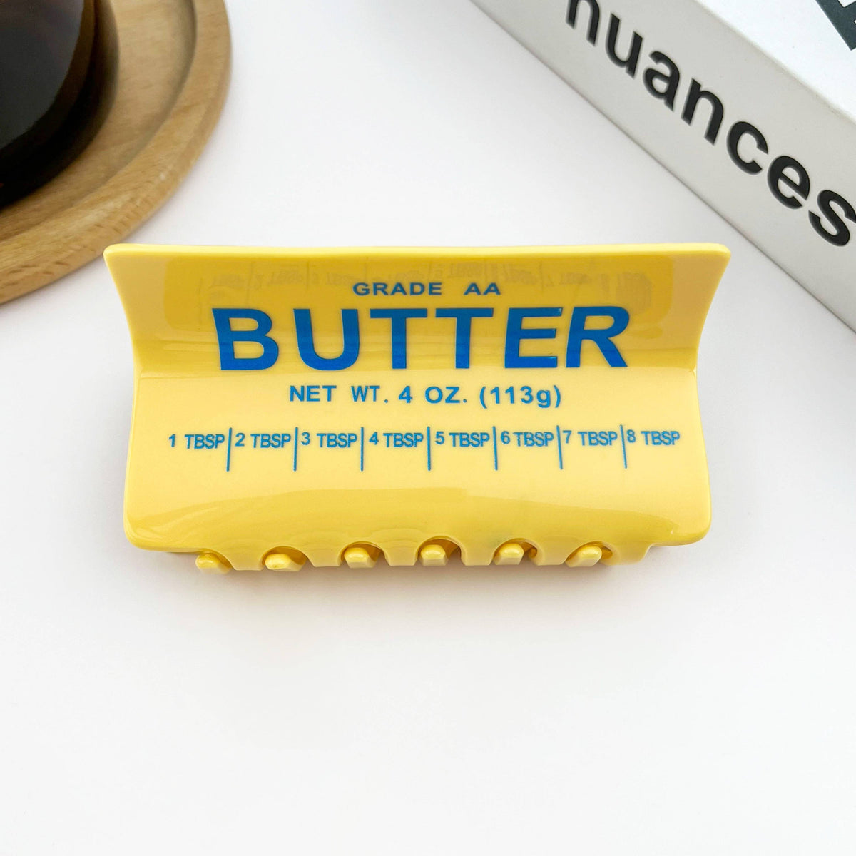 Yellow Butter Hair Claw Clip
