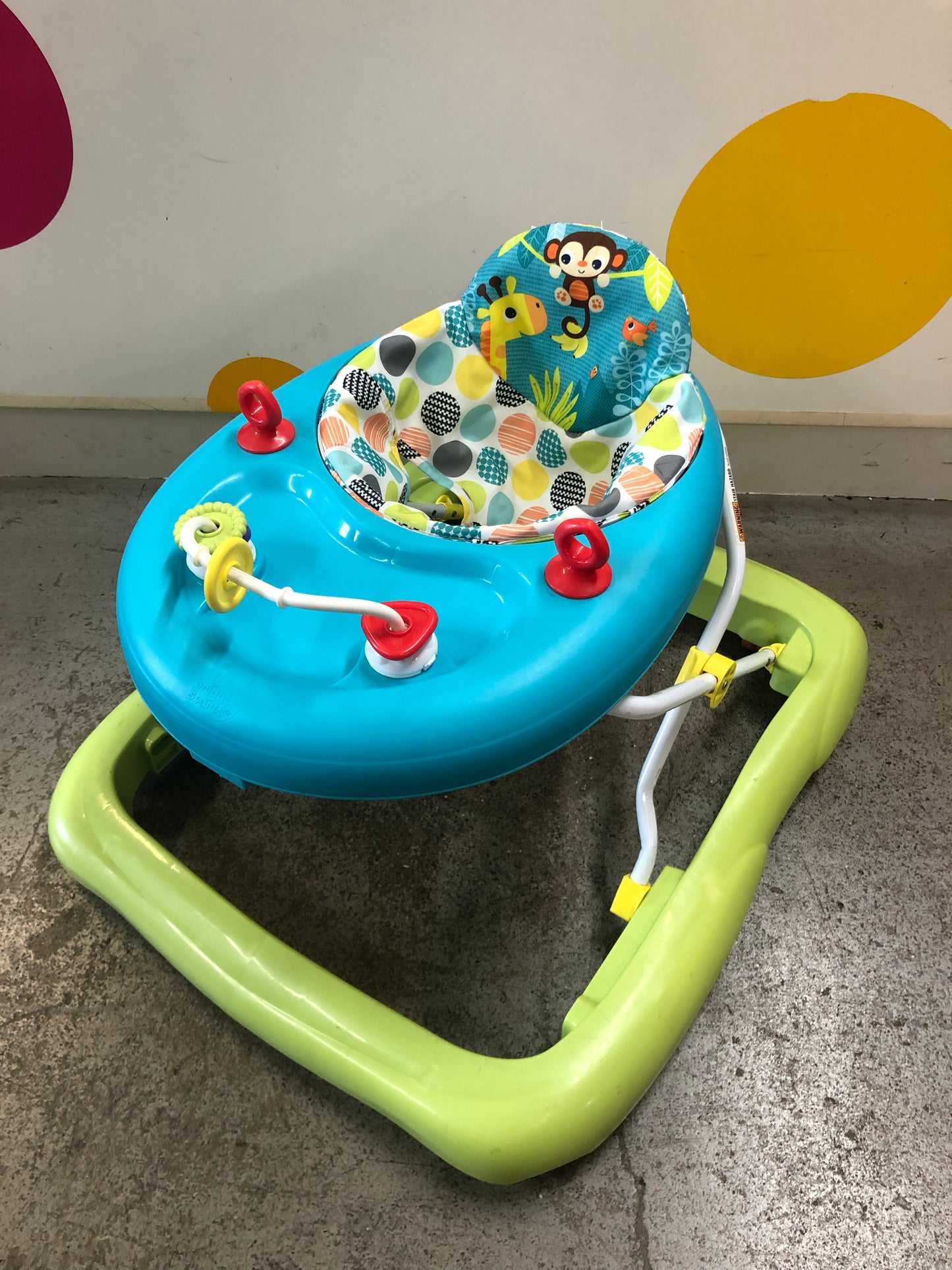 Bright Starts Walker, Teal/Green