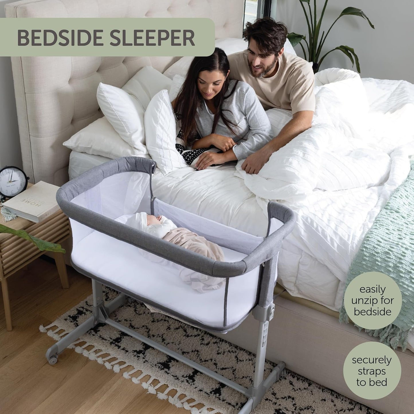 Koola Baby Bassinet, Light Grey