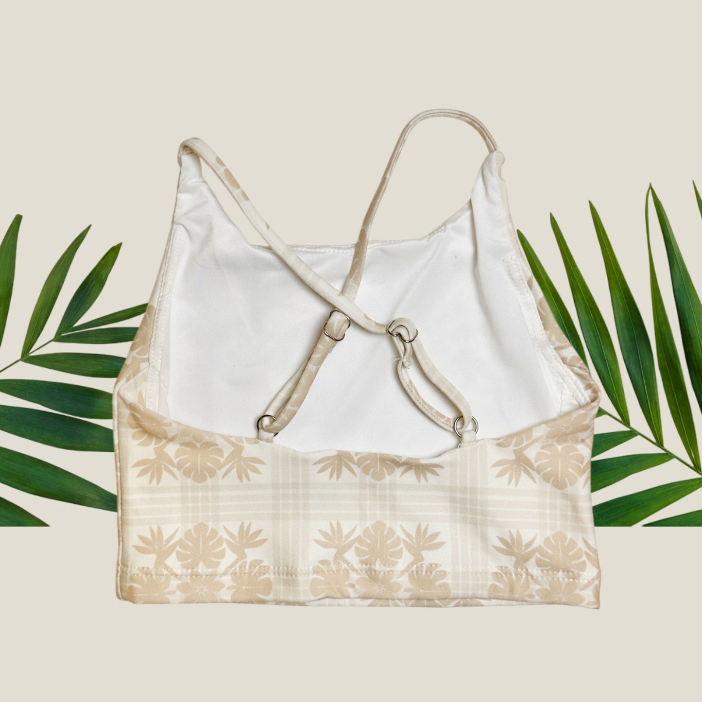 Tropical Cream Palaka Scarlett Top
