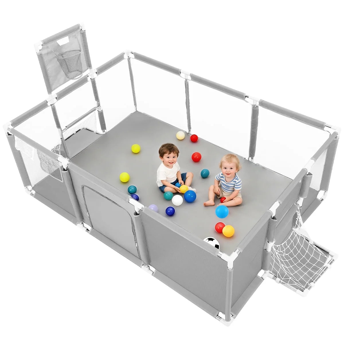 Baby Playpen 71"x48", Gray