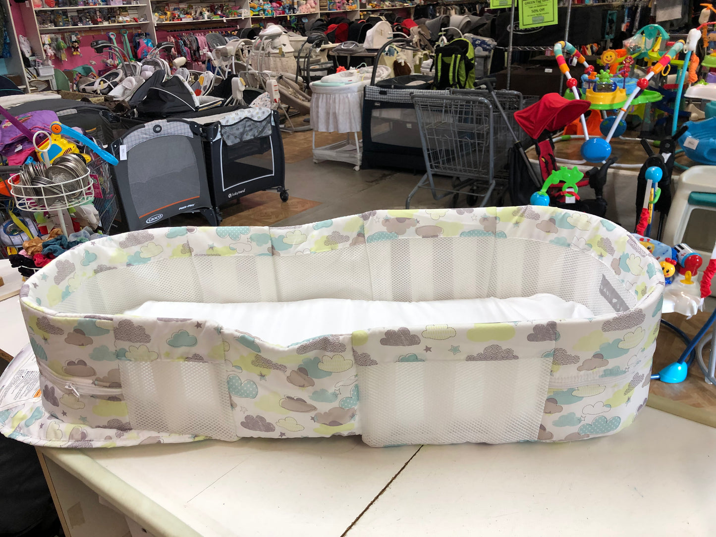 Baby Delight Snuggle Nest Sleeper Lounger, Clouds