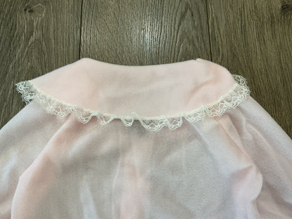 pink one piece, sleepwear lace kids girls 3T romper button up vintage￼