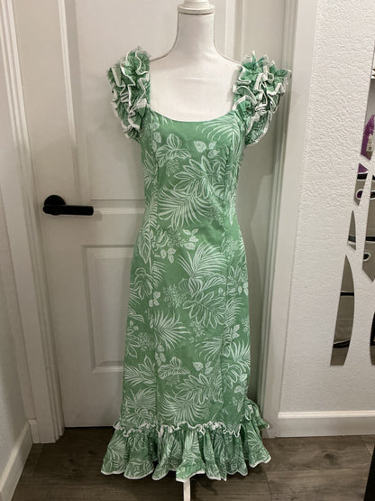 NWOT KY’s Hawaii Vintage Ruffle Hawaiian Dress S, XL