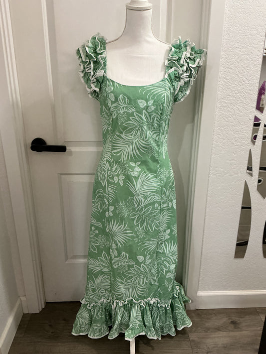 NWOT KY’s Hawaii Vintage Ruffle Hawaiian Dress S, XL