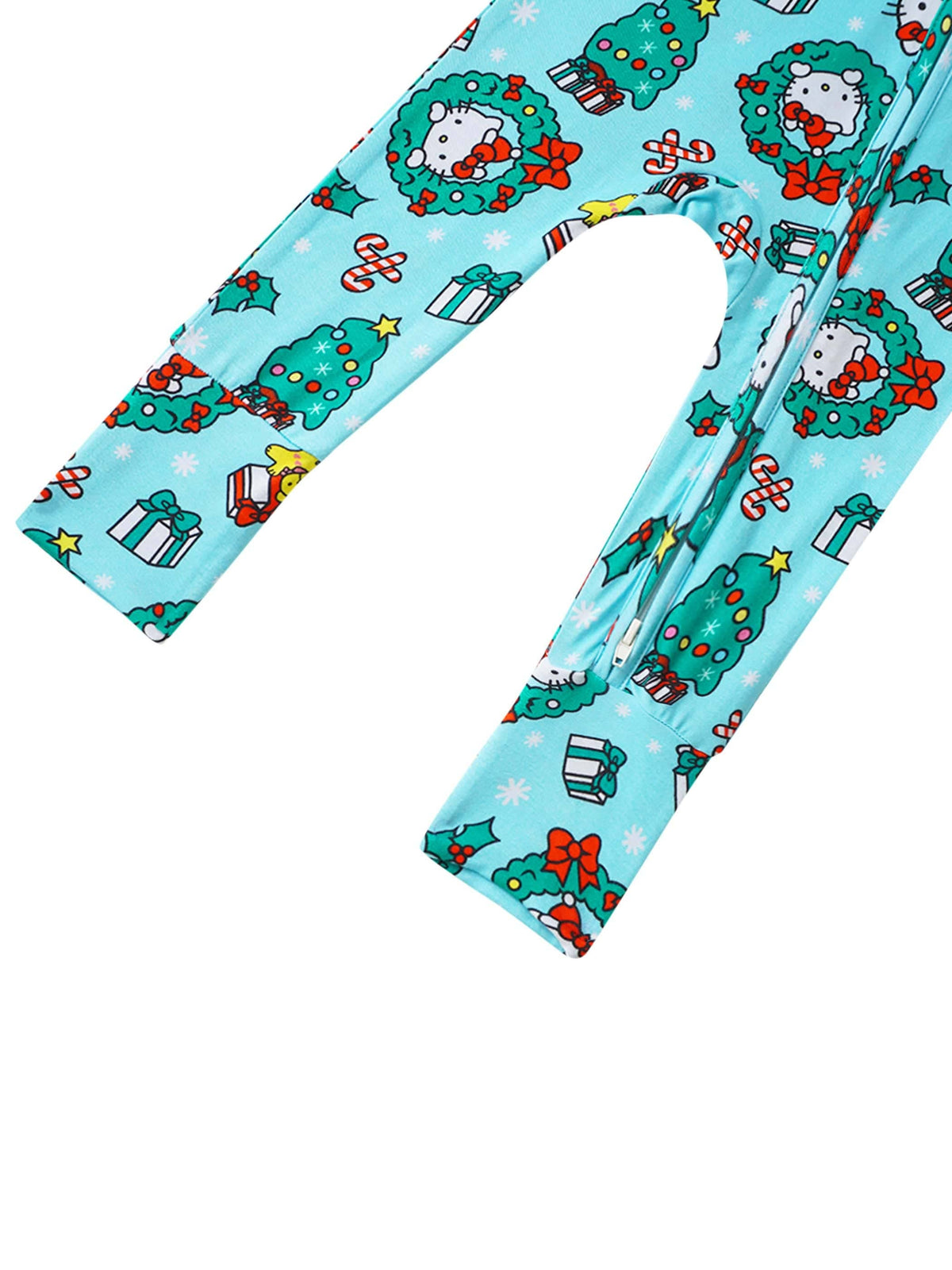 PoshTOT Hello Kitty Wreath Romper: 6-12M