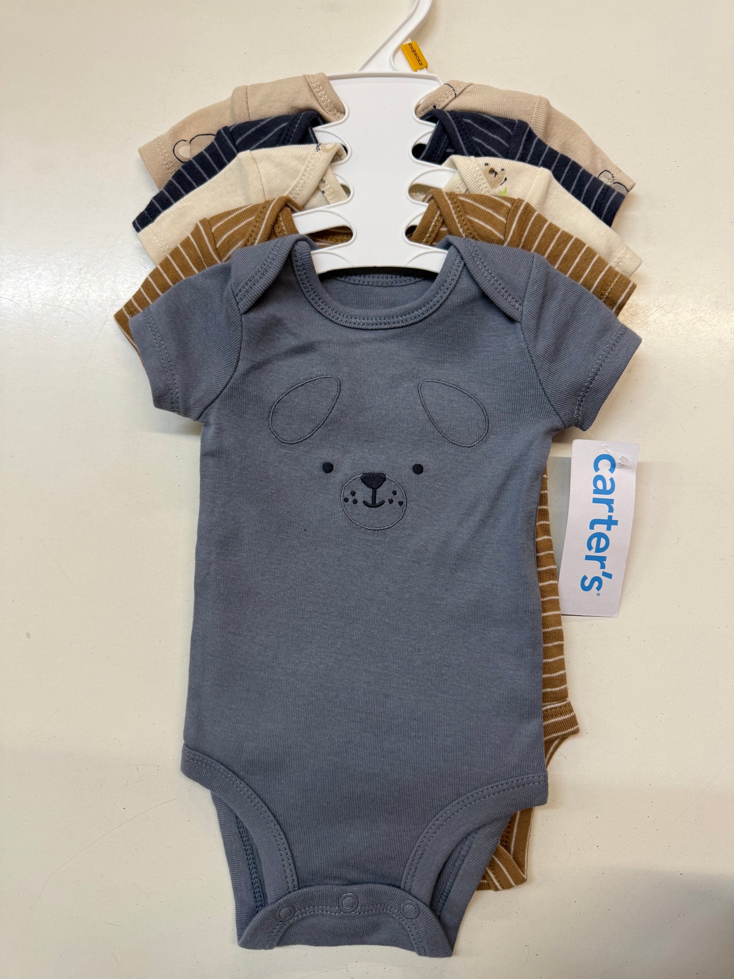New 5pk Carter’s Bodysuits, Newborn