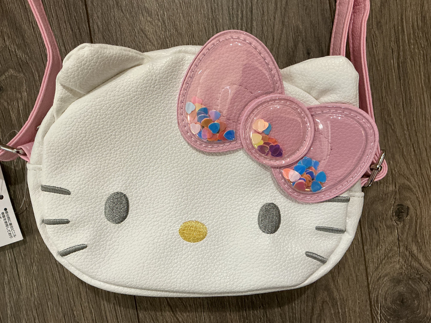 Sanrio Hello Kitty Kids' Face-Shaped Shoulder Bag Pink New