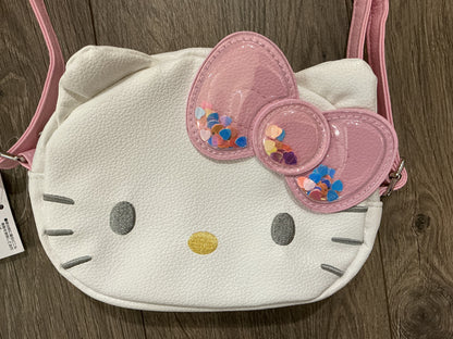 Sanrio Hello Kitty Kids' Face-Shaped Shoulder Bag Pink New