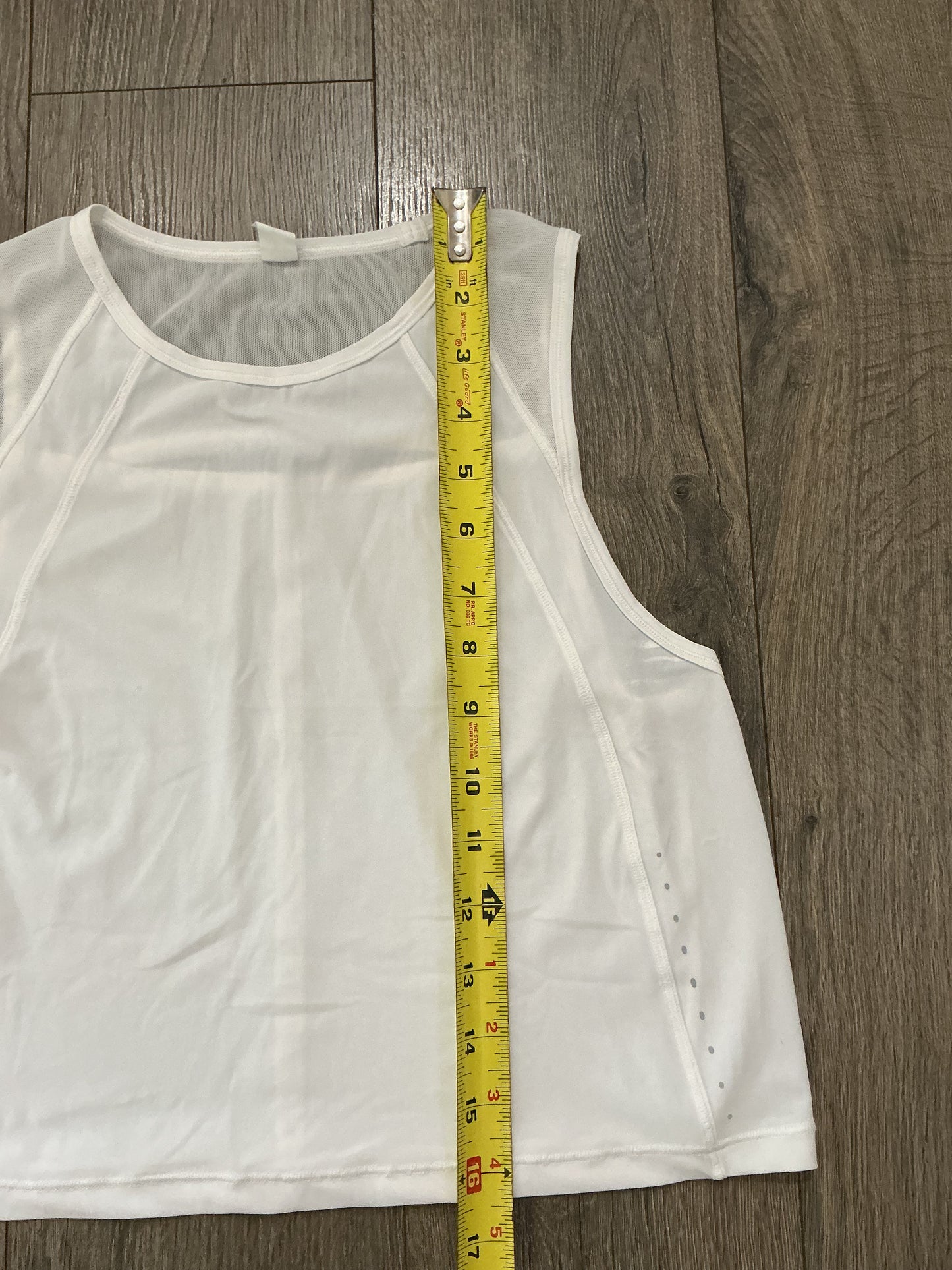 Lululemon white Align Racerback sculpt Tank Top reflective women's small XS 2