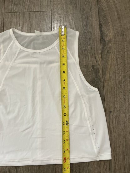 Lululemon white Align Racerback sculpt Tank Top reflective women's small XS 2